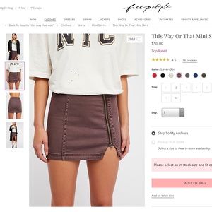 Free People Skirts - Free people this way/that way mini skirt Free People Skirts - Free people this way/that way mini skirt